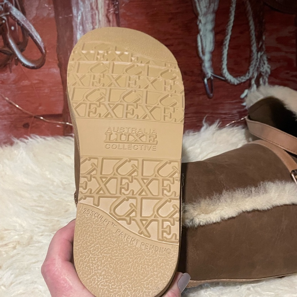 New Australia Luxe Collection OTK leather/shearling boots - Picture 13 of 13